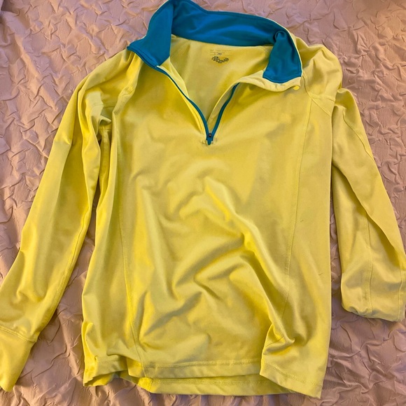 yellow quarter zip